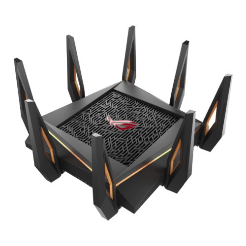 Asus (GT-AX11000) ROG Rapture AX11000 Wireless Tri-Band Gaming Wi-Fi 6 Router, 802.11ax, Quad Core CPU, AiMesh, RGB Asus (GT-AX11000) ROG Rapture AX11000 Wireless Tri-Band Gaming Wi-Fi 6 Router, 802.11ax, Quad Core CPU, AiMesh, RGB